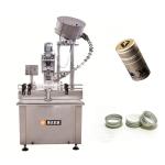 glass bottle aluminium cap sealing machine, small bottling plant, filling line