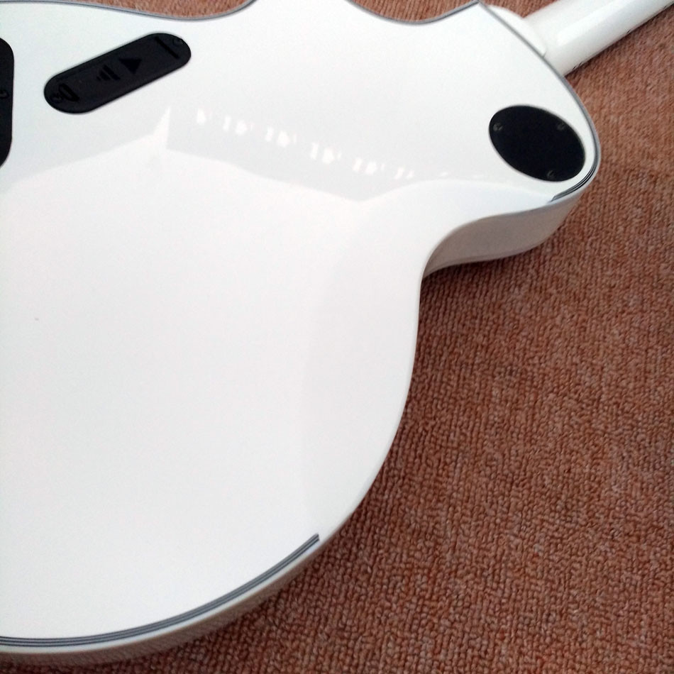In stock Custom LTD Iron Cross SW James Hetfield Signature Electric Guitar EMG Snow White, Rosewood Fingerboard, Free sh