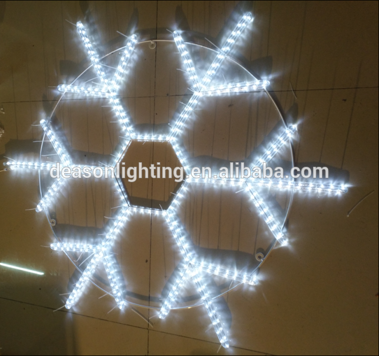 90cm led cool white crystal snowflake