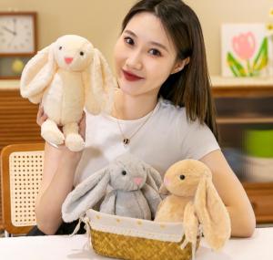 Quality Playful Easter Egg Baby Doll Spring Bunny Toy Doll for Girls Pink Soft Cuddly Plush Doll 12 Inches wholesale