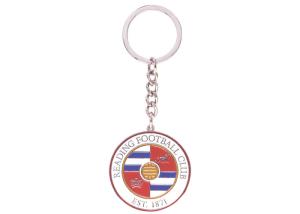 Quality Custom Iron Stamped Iron / Brass / Copper Football Club Key Chain with Soft Enamel wholesale