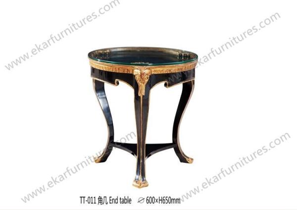 Cheap Vintage Classic Round Glass Top End Table TT-011 for sale