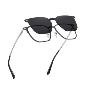 Quality Polarized Magnetic Clip On Sunglasses Reading Glasses Unisex Metal Frame wholesale