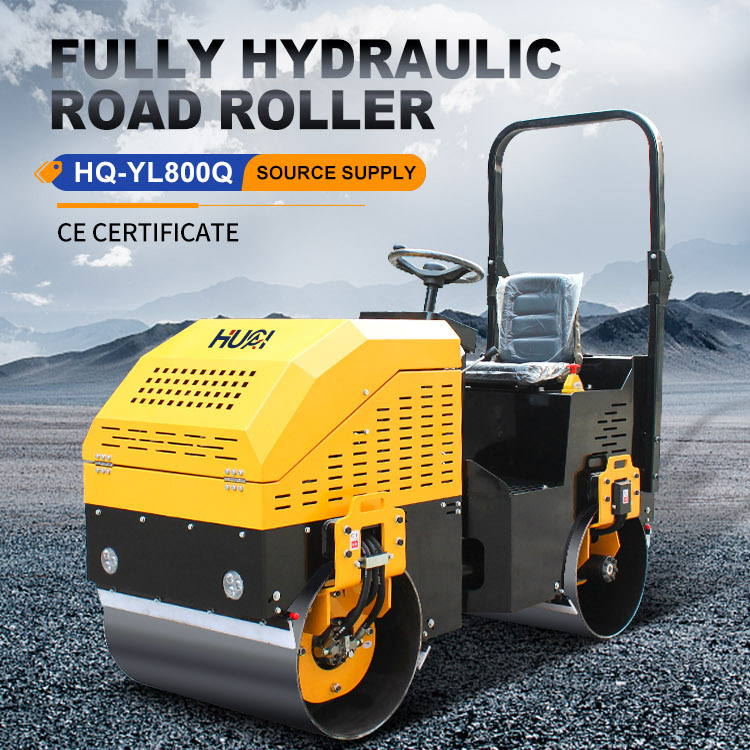 Mini Road Roller 1.5-2.0 Tons Small Vibratory Compactor Steel Wheel Diameter 530X800