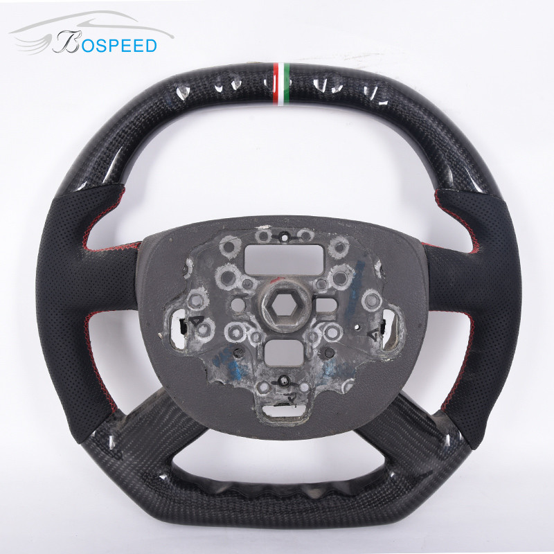 OEM Racing Car Ford Carbon Fiber Steering Wheel Fiesta Green Stripe