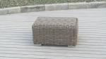Round rattan wicker sectional outdoor sofa set with comfortable cushion
