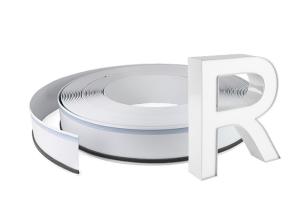 Quality Custom Led Signs White Color Channelume Aluminum Trim Cap Coil wholesale