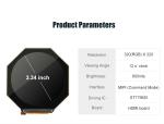 3.34 Inch Round LCD Displays 320X320 Wearable Epaper Touch Screen