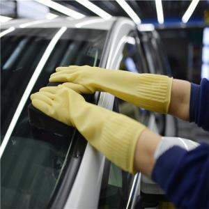 Quality Extra Long Rubber Dishwashing Gloves , Hand Gloves For Dishwashing Reusable wholesale