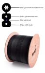 Aerical Drop Outdoor Fiber Optical Cable GJYXFCH 2 Core FTTH Jumper