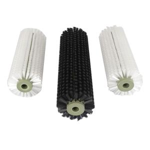 China Cylindrical Industrial Nylon Roller Brush Solar Panels Cleaning on sale