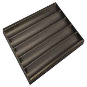 Quality RK Bakeware China Foodservice NSF 6 Loaf Glazed Aluminum Baguette Pan Full Size wholesale