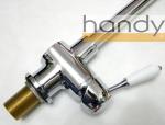One Handle Chrome Plated Kitchen Sink Water Faucet , Deck Mounted Mixer Taps