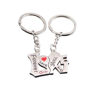 Quality Rhinestone Lovely Heart Shape Personalized Keychain Gifts Metal wholesale