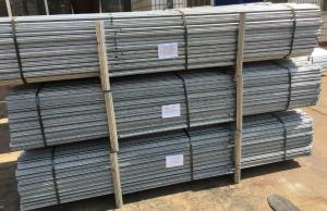 Quality 2.5mm Thickness Galvanised Steel Vineyard Posts / Metal Grape Stakes 0.45m -3.0m wholesale