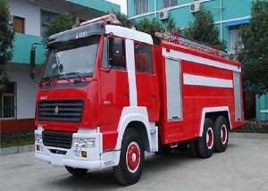 Quality 12000L Fire Fighting Vehicle , 6 Seats Fire Service Truck High Visibility Multitasking wholesale