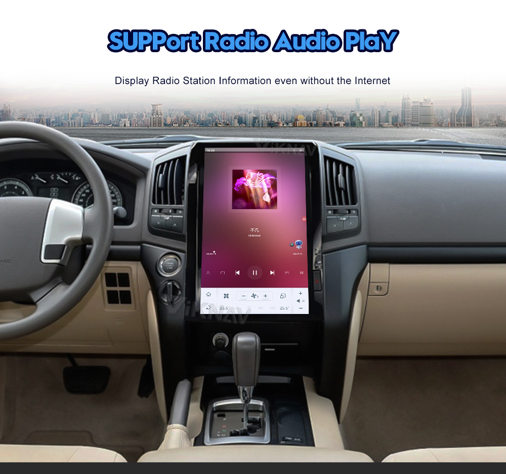 128G Android 11 Car Radio Multimedia Player For Toyota Land Cruiser 200 LC200