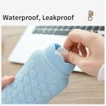 Natural Rubber Hot Water Bottles BPA Free Durable Large Capacity Hot Water Bag