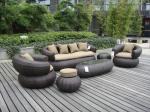 4pcs PE wicker hotel furntiure