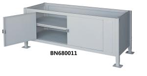 Quality Movable Heavy Duty Steel Work Bench , Industrial Cabinet Work Table 30 Inch Depth wholesale