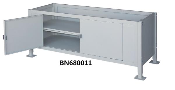 Movable Heavy Duty Steel Work Bench , Industrial Cabinet Work Table 30 Inch