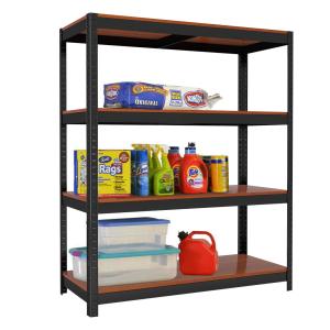 Quality Adjustable Wooden Tiers Boltless Steel Stand Storage Shelf Rack wholesale