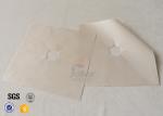 Beige PTFE Coated Fiberglass Fabric Gas Range Stovetop Burner Liner