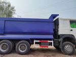 Sinotruck HOWO 6*4 Dump Truck Secondhand Truck 10tires White and blue U-Type for