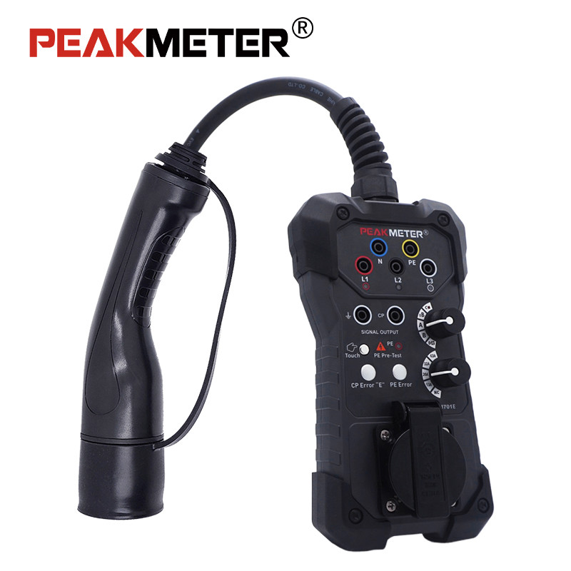 PM701 Series EVSE Adapter Advanced Charging Station Tester with PE Pre-Testing and IP54 For All Charging Stations