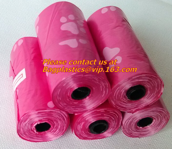 Promotional Custom Logo Pet Waste Bag With Holder, Eco-friendly Plastic Dog Pet Waste Bags With Dispenser, BAGEASE, PAC