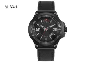 Quality Cool Black Precision Quartz Watch Customized Design Fashion Quartz Watch wholesale