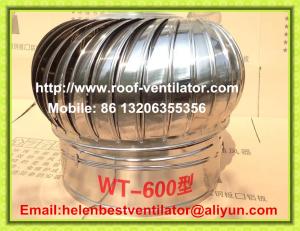 Quality 600mm roof turbo ventilator for warehouse stainless steel wholesale