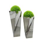 Rotation style tall metal bucket flower pots and planters