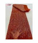 Bridal Dress Fabric High Quality Beaded Austria Embroidery African French Tulle