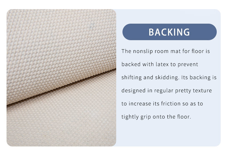 Polyester Non Slip Shaggy Microfiber Chenille Rug Striped Design