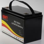 Rechargeable 36V Lithium Ion Battery Pack 36V 50Ah LiFePO4 Battery Pack For Golf