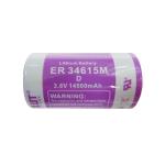 φ17*33.5mm High Capacity Lithium Thionyl Chloride Battery with 1500mAh Capacity