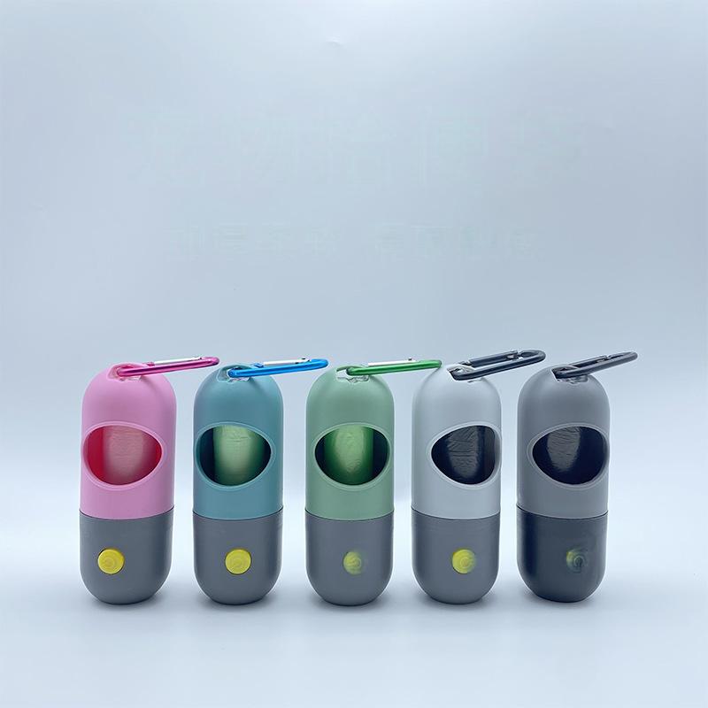 Plastic Biodegradable Dog Poop Bags LED Flashlight Dog Waste Bags