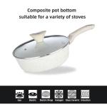 Multifunction 11 Pcs Medical Stone Non Stick Pot Set Cookware Set Aluminum