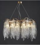 Modern Led Chandelier For Living Dining Room Creative Glass farmhouse light(WH