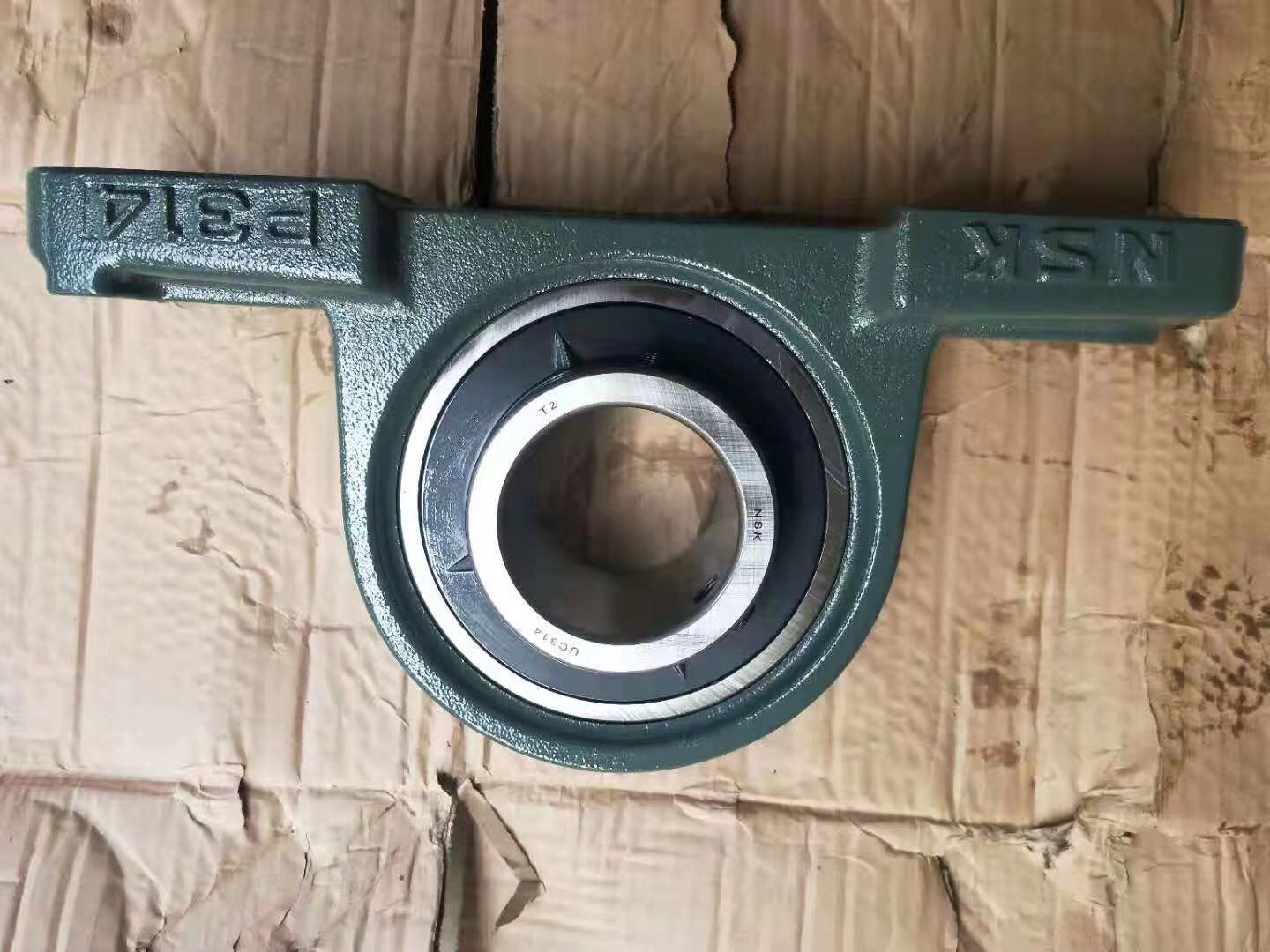 Large Rated Load Square Flange Pillow Block Bearing NAP201M High Efficiency