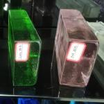 Art glass wall colorful hollow glass tile background partition wall translucent