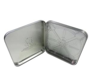 Quality hinged lid CD tin holder wholesale