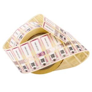 Quality OEM / ODM Security Label Stickers Rainbow Gradient Custom Printing Label wholesale