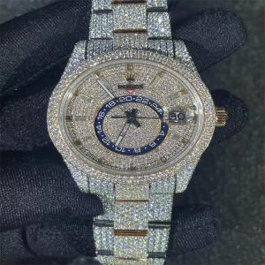 Quality Luxury Moissanite Watch Rolex Datejust Bling Jewelry Moissanite Iced Out Watch wholesale