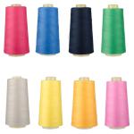 Wholesale 2500yards nylon colorful 100% Spun Polyester clothing accessories