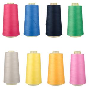 Quality Wholesale 2500yards nylon sewing thread colorful 100% Spun Polyester Sewing Thread wholesale
