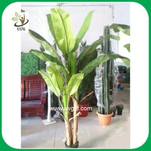 Quality UVG PLT01 plastic banana leaves artificial plants and trees for hotel decoration wholesale