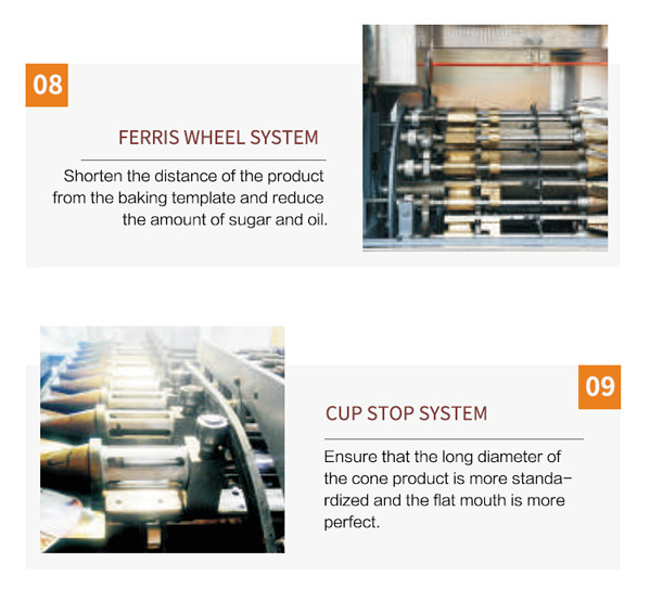 Multifunctional Automatic Cone Production Line , 89 Pieces Of Cast Iron Baking Template.