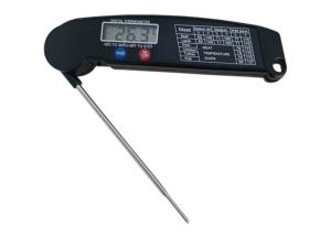 Quality Super Fast Read BBQ Meat Thermometer , Black Color Meat Temperature Gauge wholesale